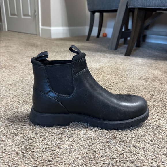 UGG Men's Dark Leather Boots - Picture 1 of 4
